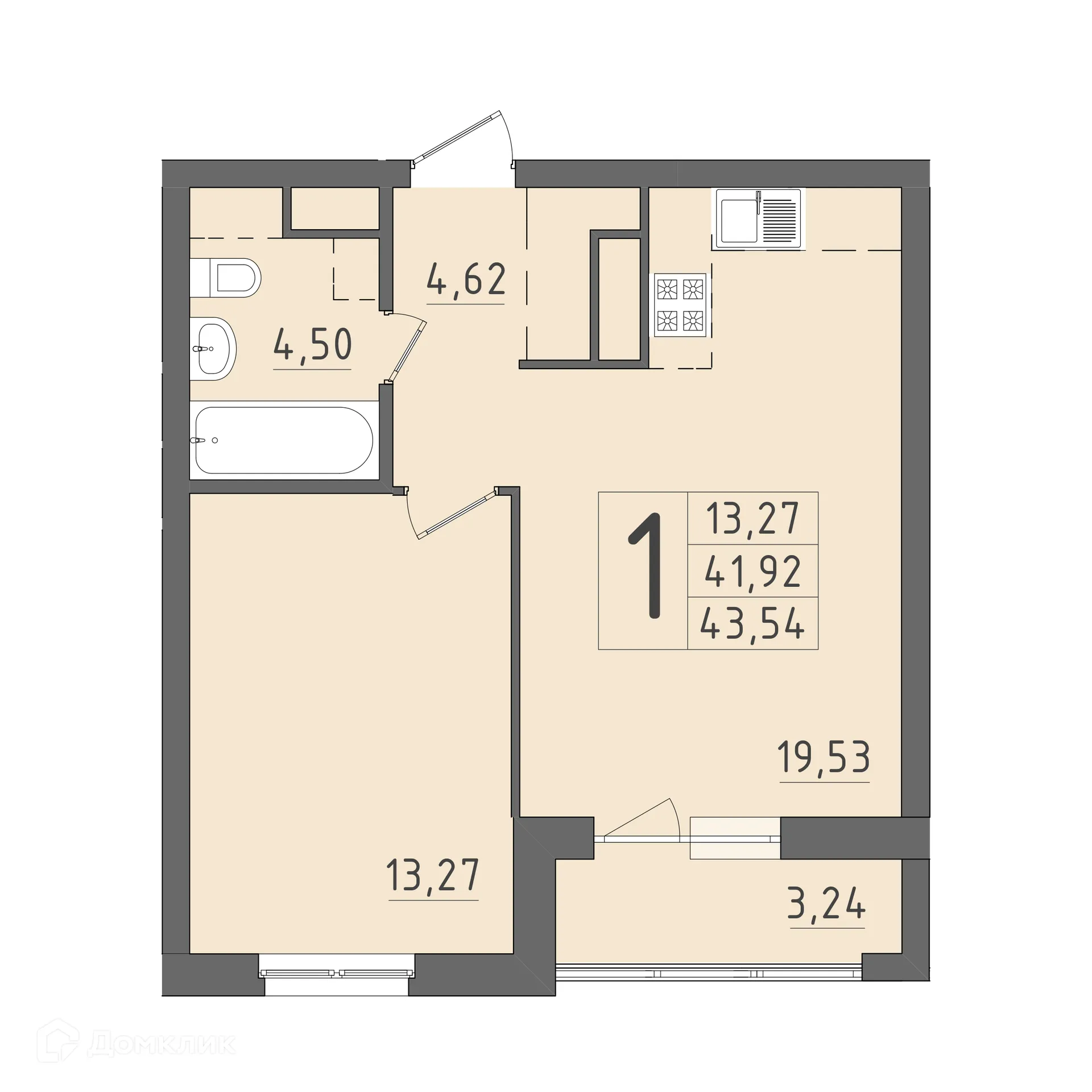 Фото квартиры в ЖК На Кирова