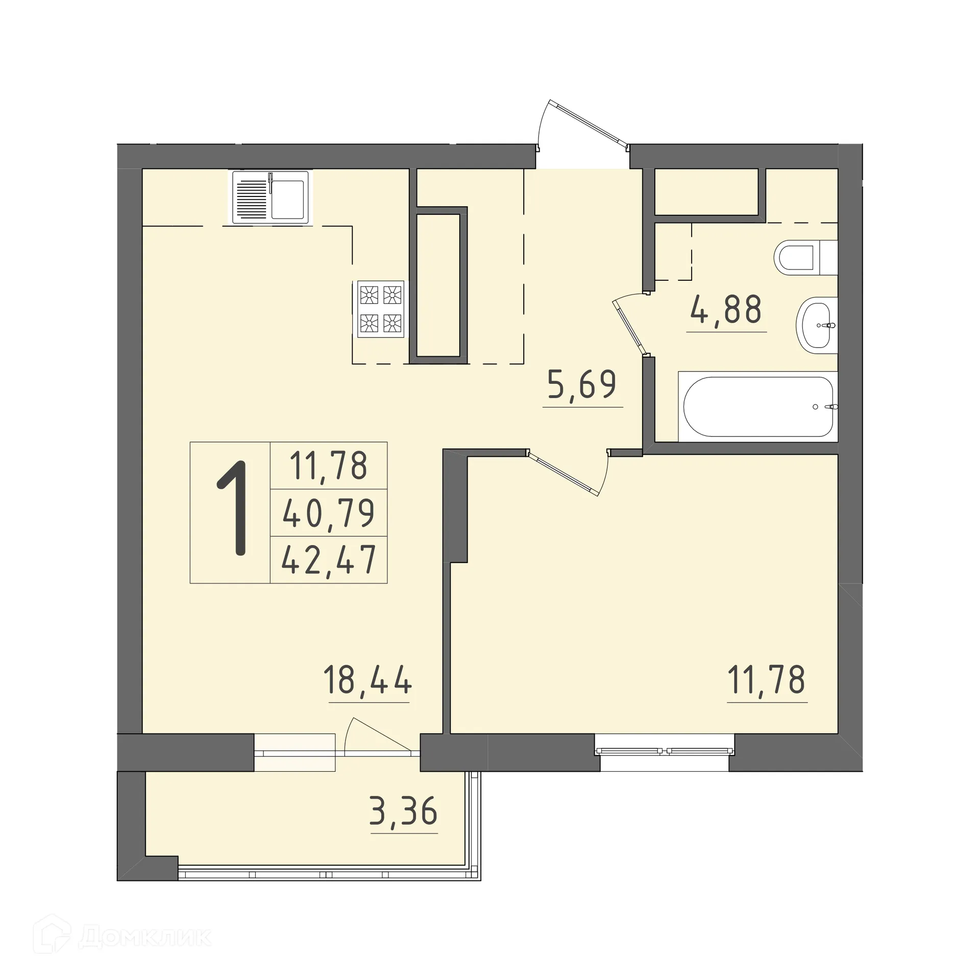 Фото квартиры в ЖК На Кирова