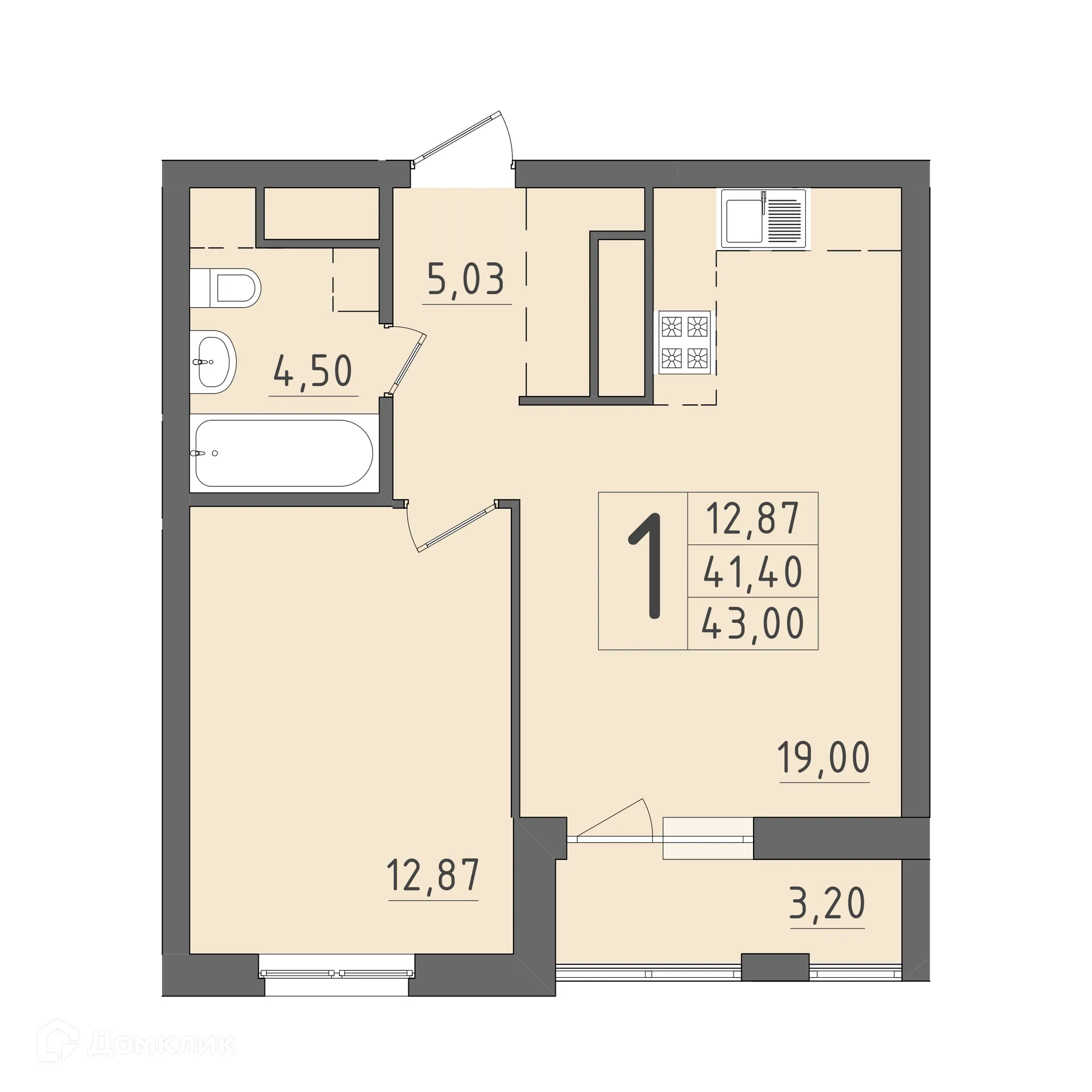 Фото квартиры в ЖК На Кирова