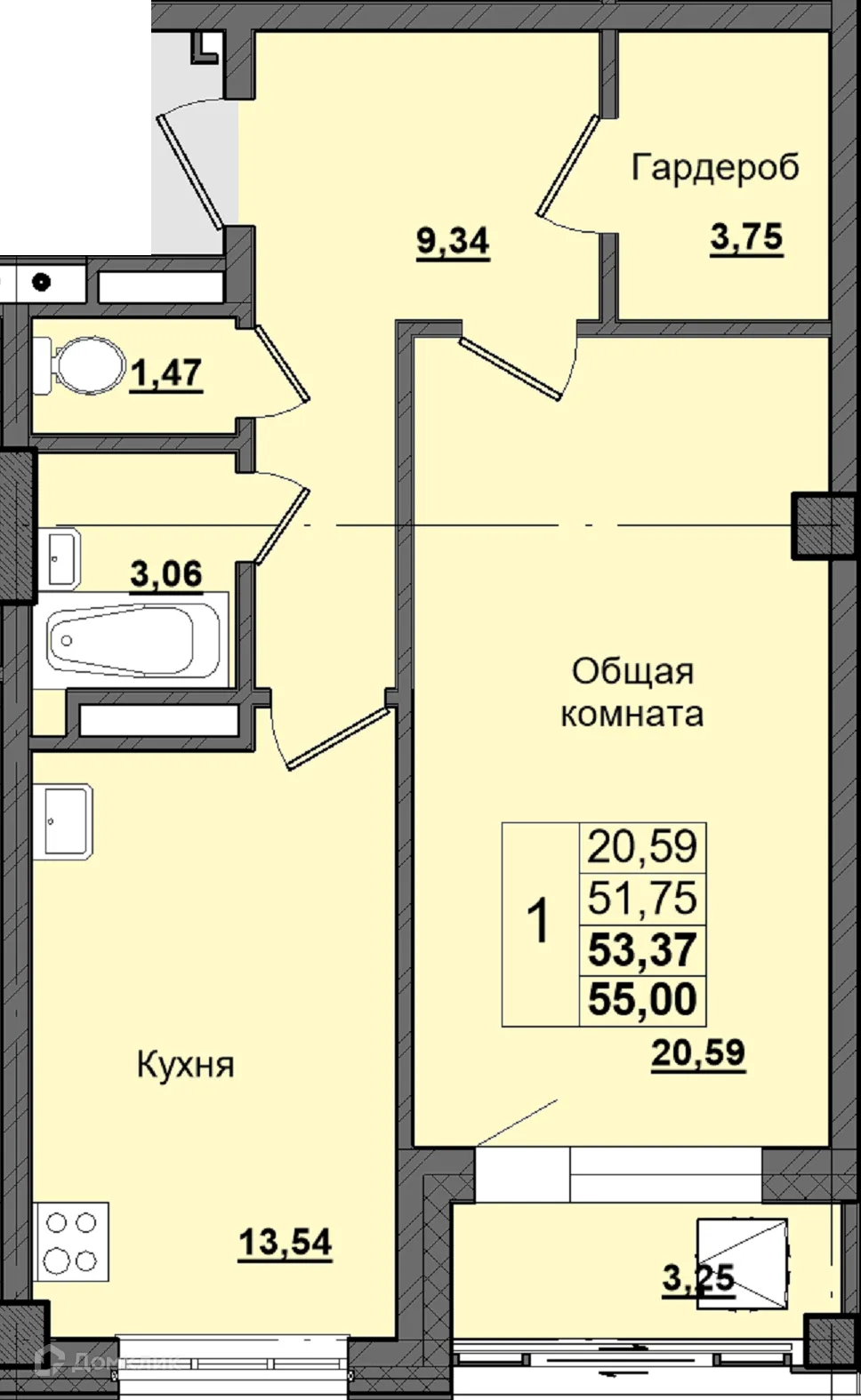 Фото квартиры в ЖК Алгыс