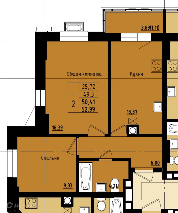 Фото квартиры в ЖК МЖД по ул. Чехова в г. Якутск