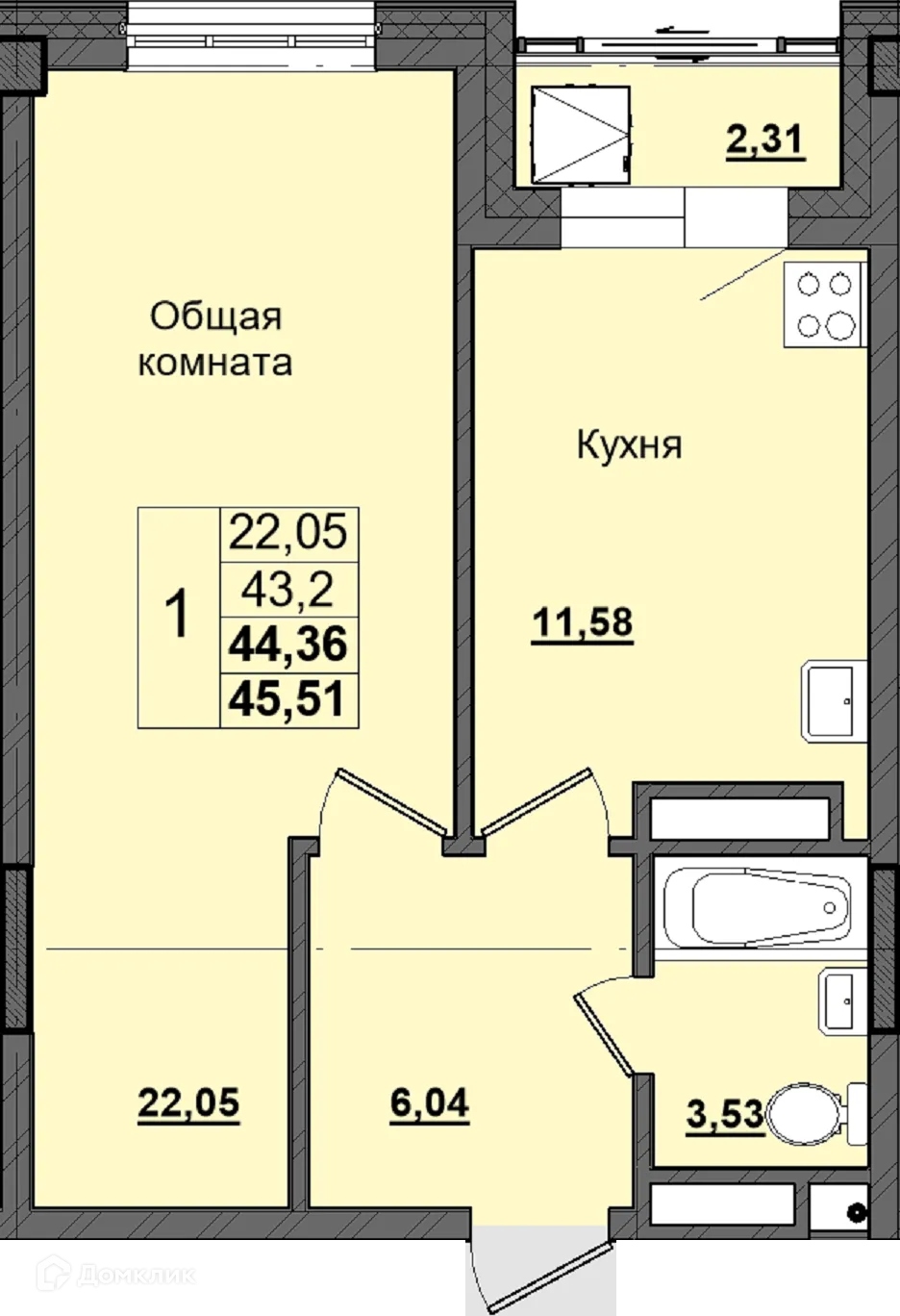Фото квартиры в ЖК Алгыс