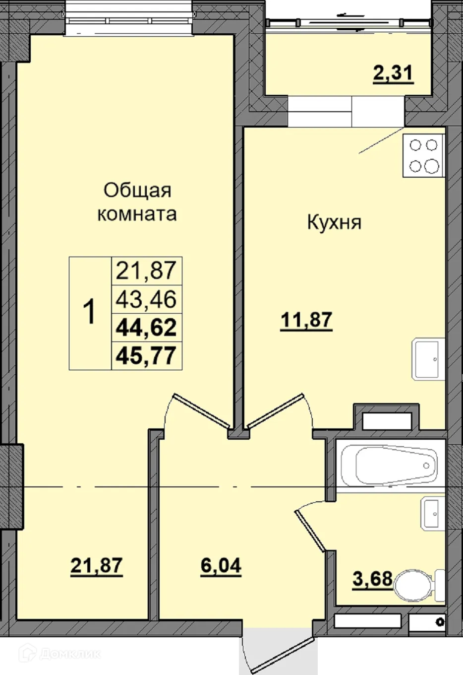 Фото квартиры в ЖК Алгыс