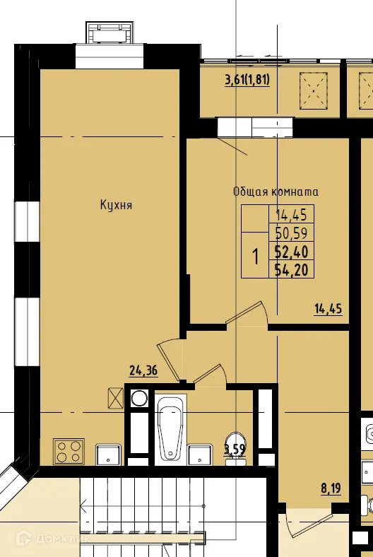 Фото квартиры в ЖК МЖД по ул. Чехова в г. Якутск