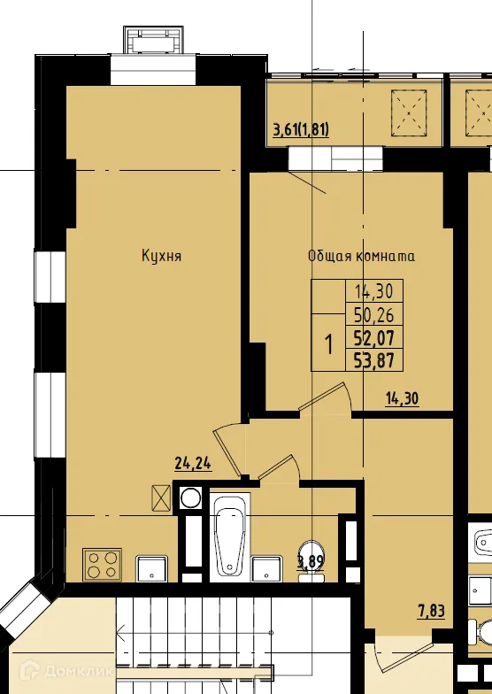 Фото квартиры в ЖК МЖД по ул. Чехова в г. Якутск