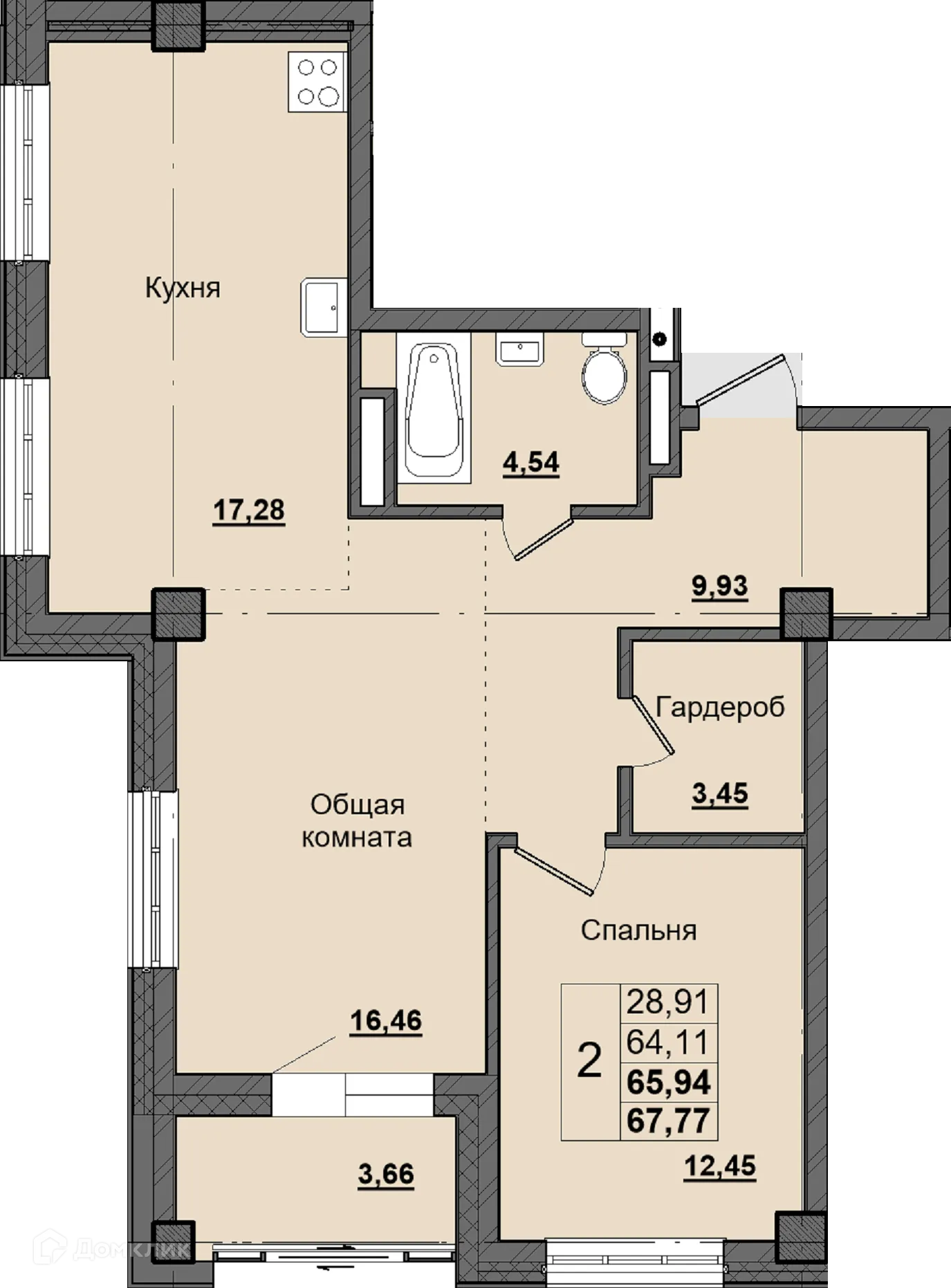 Фото квартиры в ЖК Алгыс