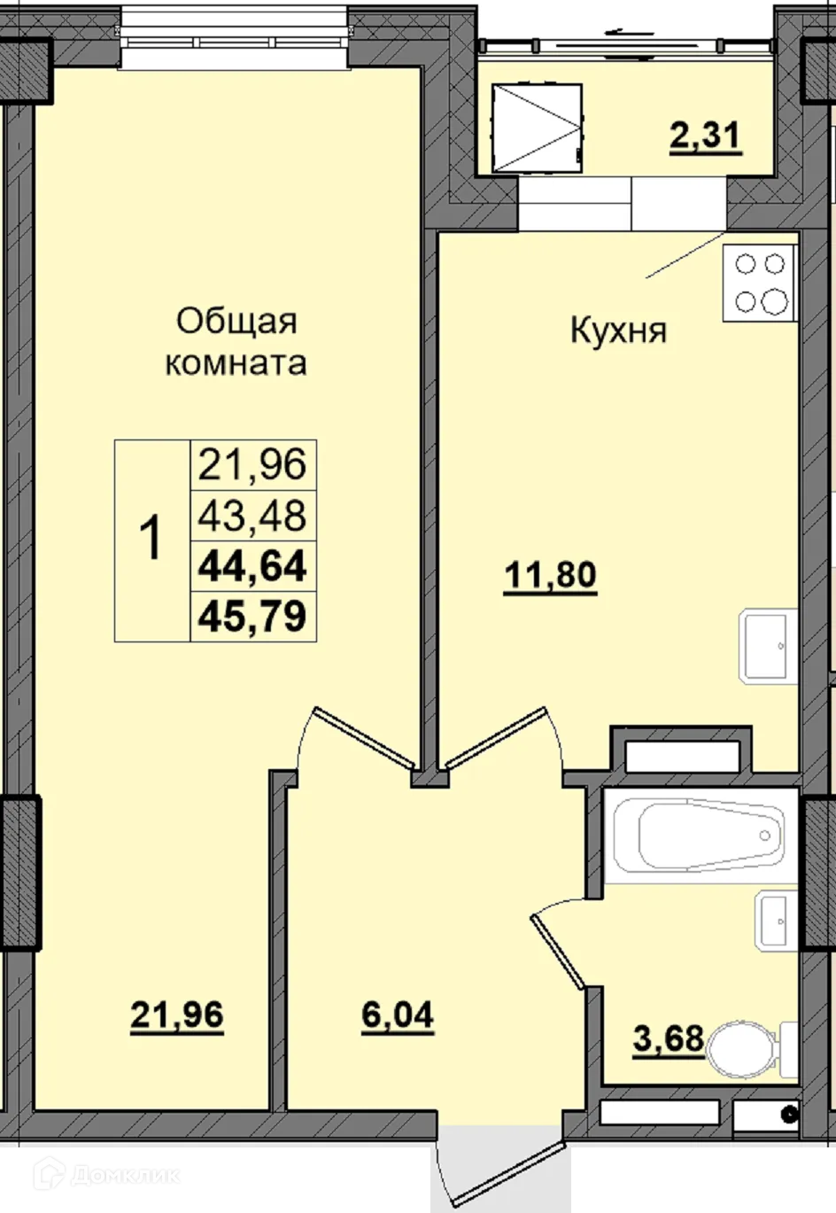 Фото квартиры в ЖК Алгыс