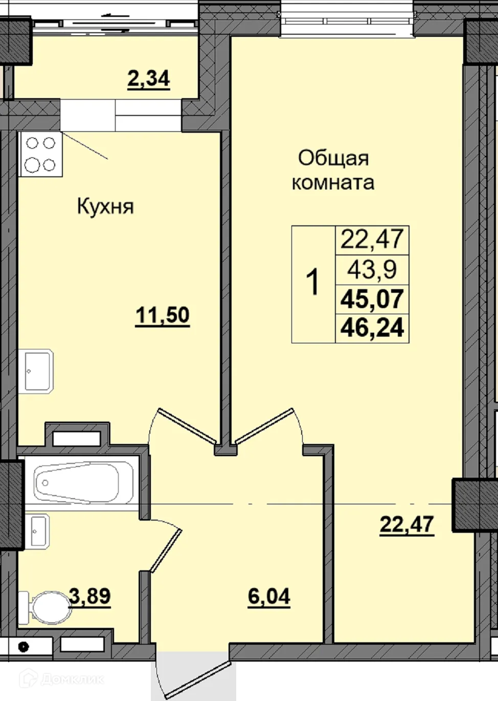 Фото квартиры в ЖК Алгыс