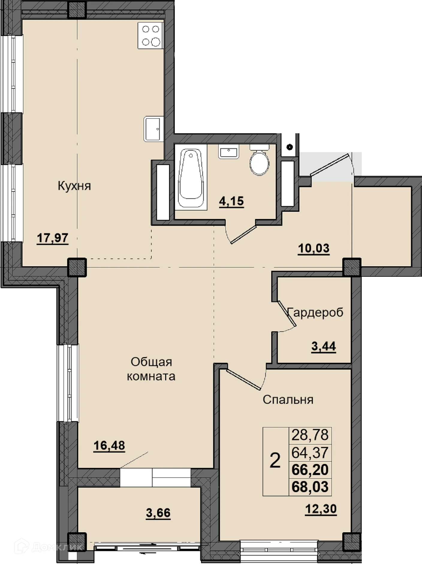 Фото квартиры в ЖК Алгыс