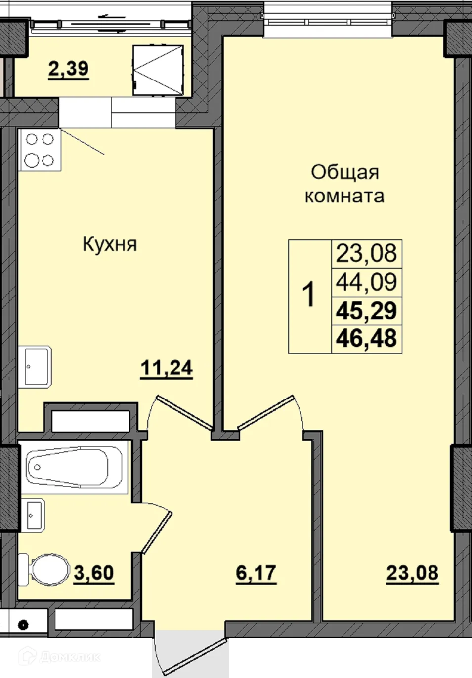 Фото квартиры в ЖК Алгыс