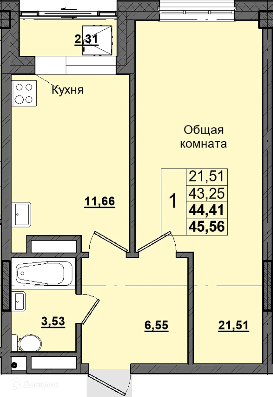 Фото квартиры в ЖК Алгыс