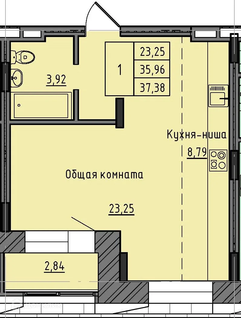 Фото квартиры в ЖК Жилой комплекс в 37 квартале  г. Якутска