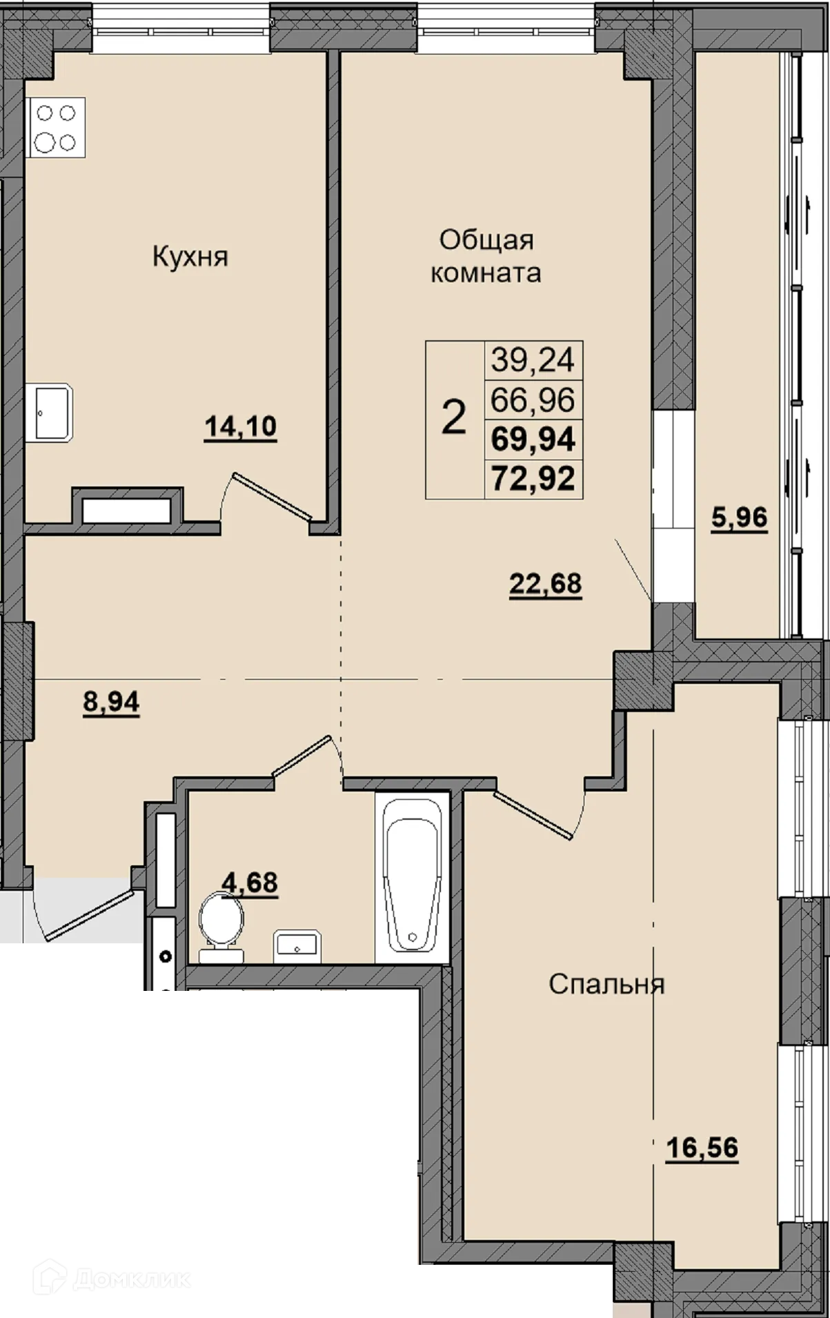 Фото квартиры в ЖК Алгыс