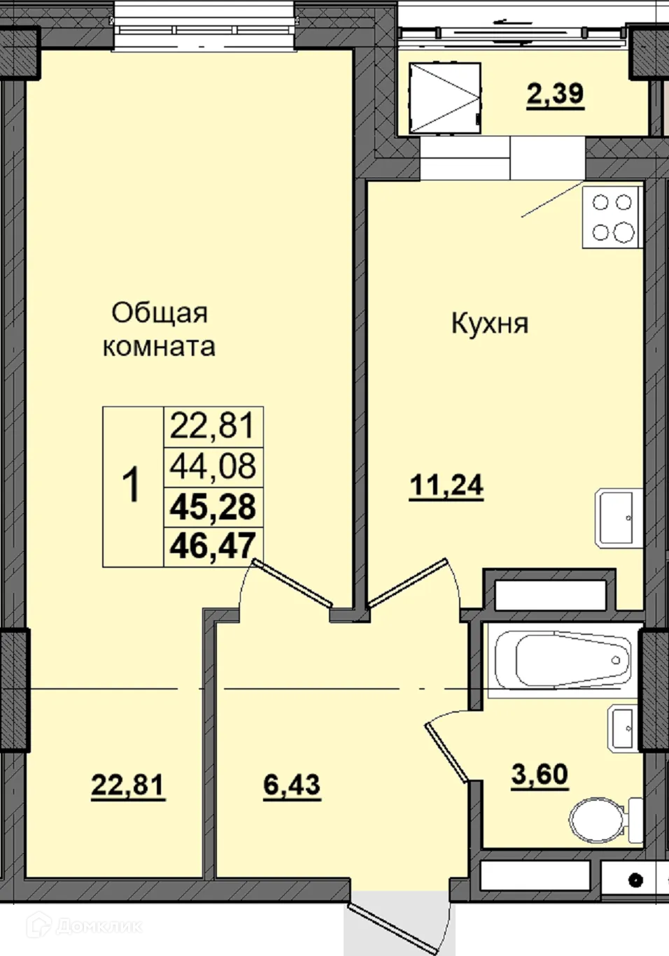 Фото квартиры в ЖК Алгыс