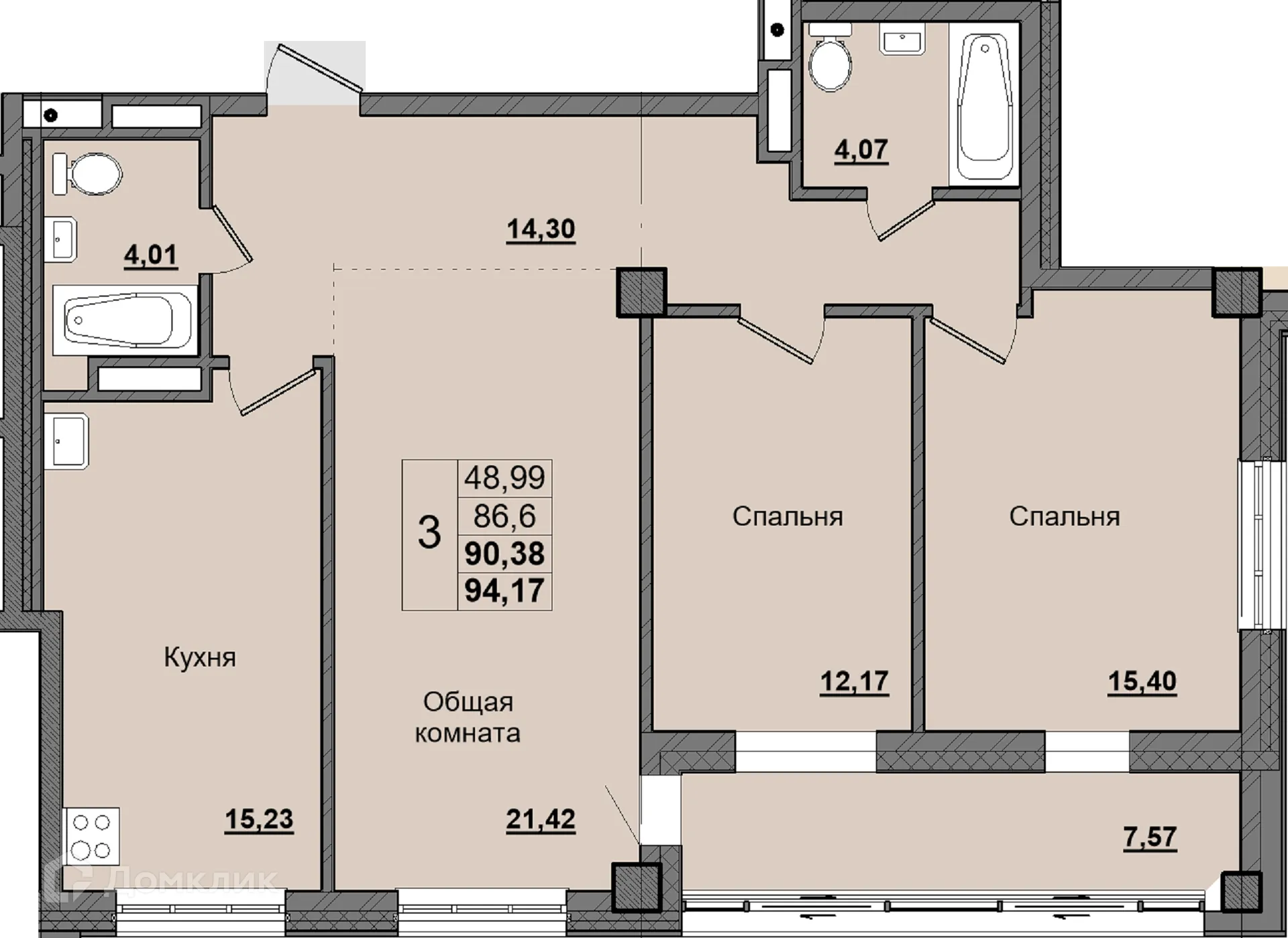 Фото квартиры в ЖК Алгыс