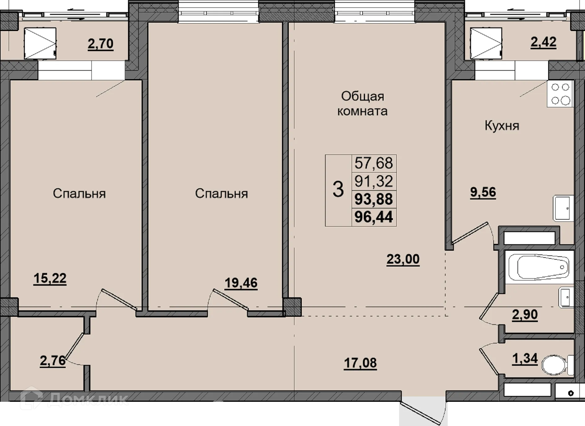 Фото квартиры в ЖК Алгыс