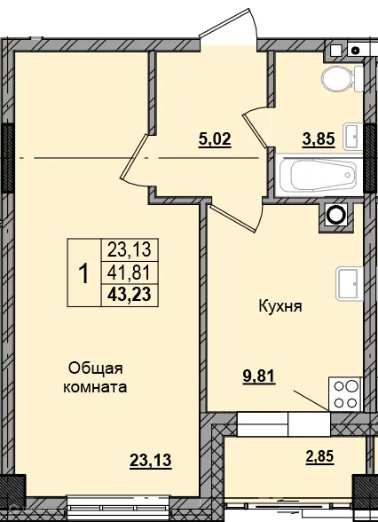 Фото квартиры в ЖК Алгыс