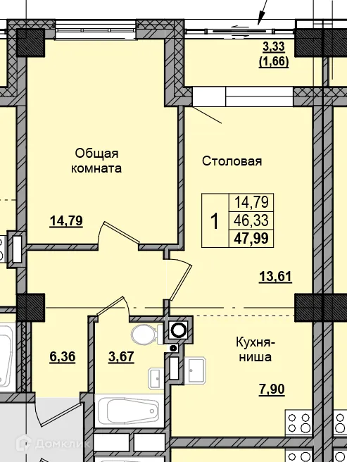 Фото квартиры в ЖК Алгыс