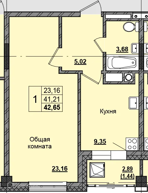 Фото квартиры в ЖК Алгыс