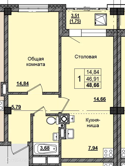 Фото квартиры в ЖК Алгыс