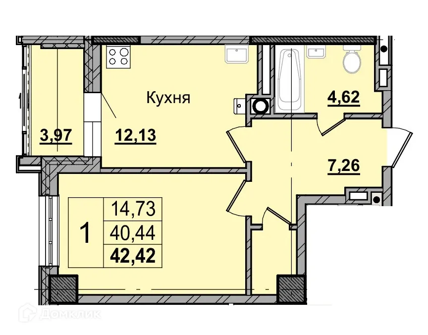 Фото квартиры в ЖК Алгыс