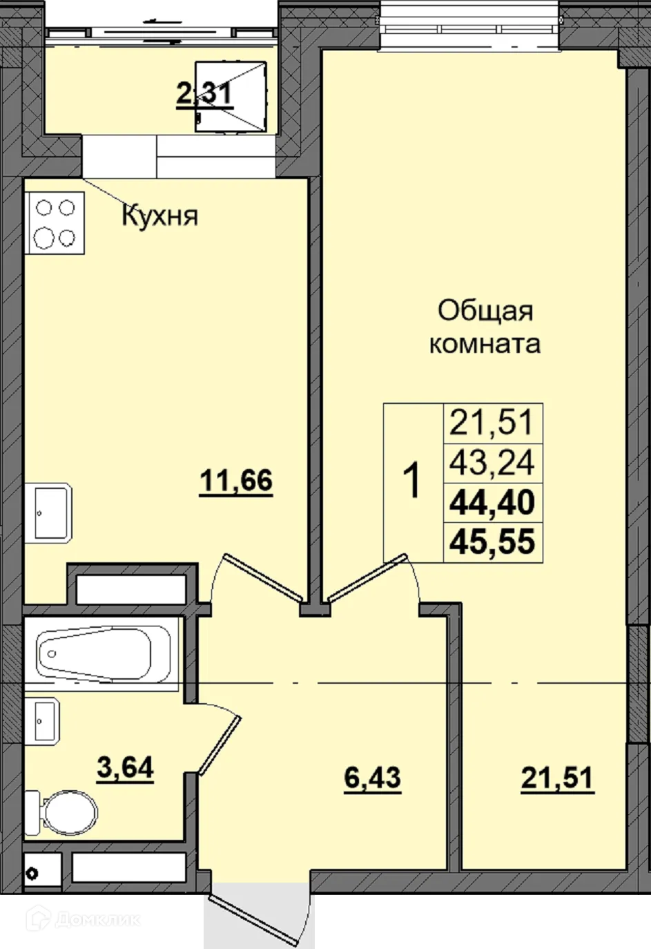 Фото квартиры в ЖК Алгыс