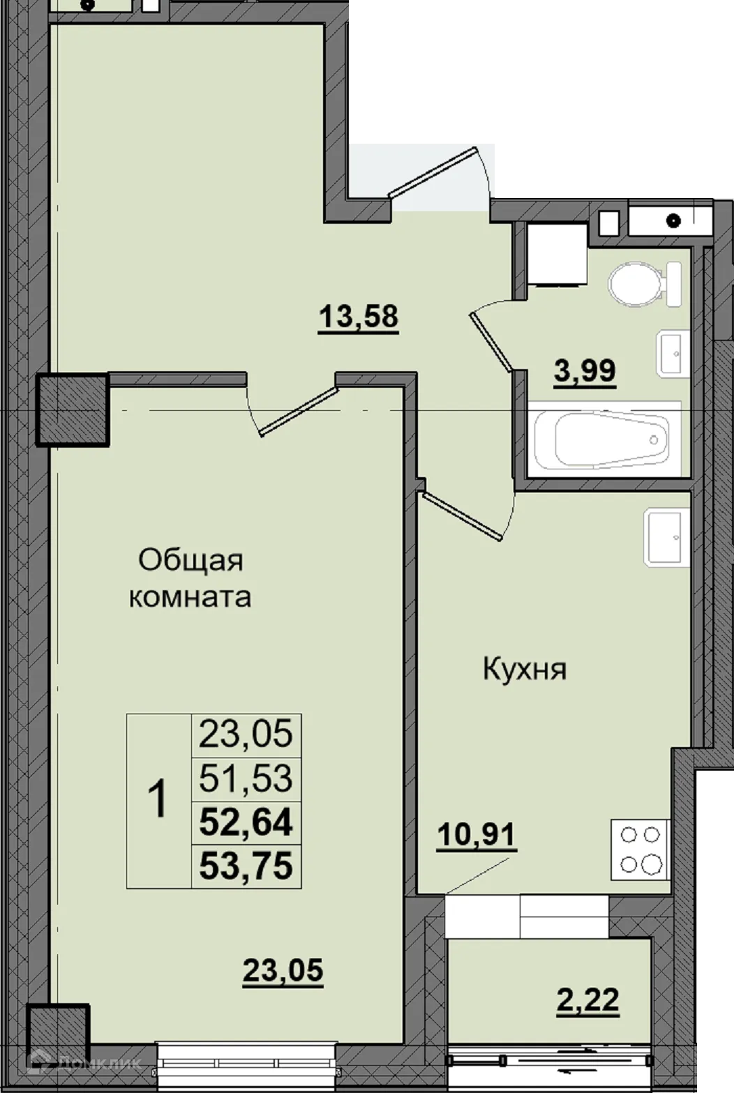 Фото квартиры в ЖК Алгыс