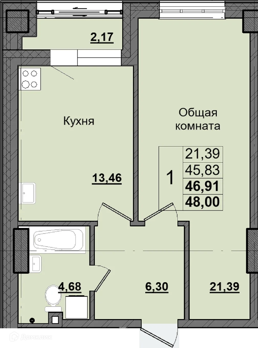 Фото квартиры в ЖК Алгыс