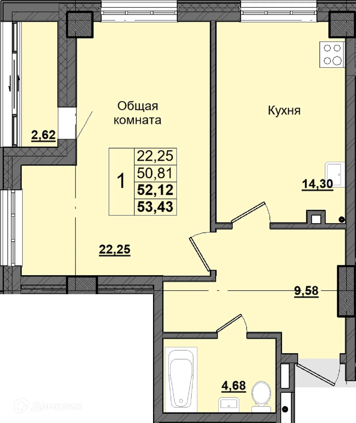 Фото квартиры в ЖК Алгыс