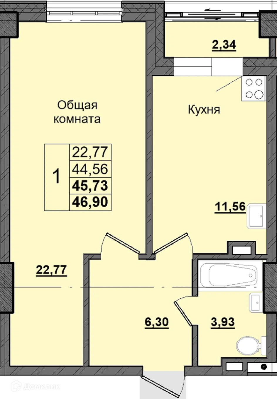 Фото квартиры в ЖК Алгыс