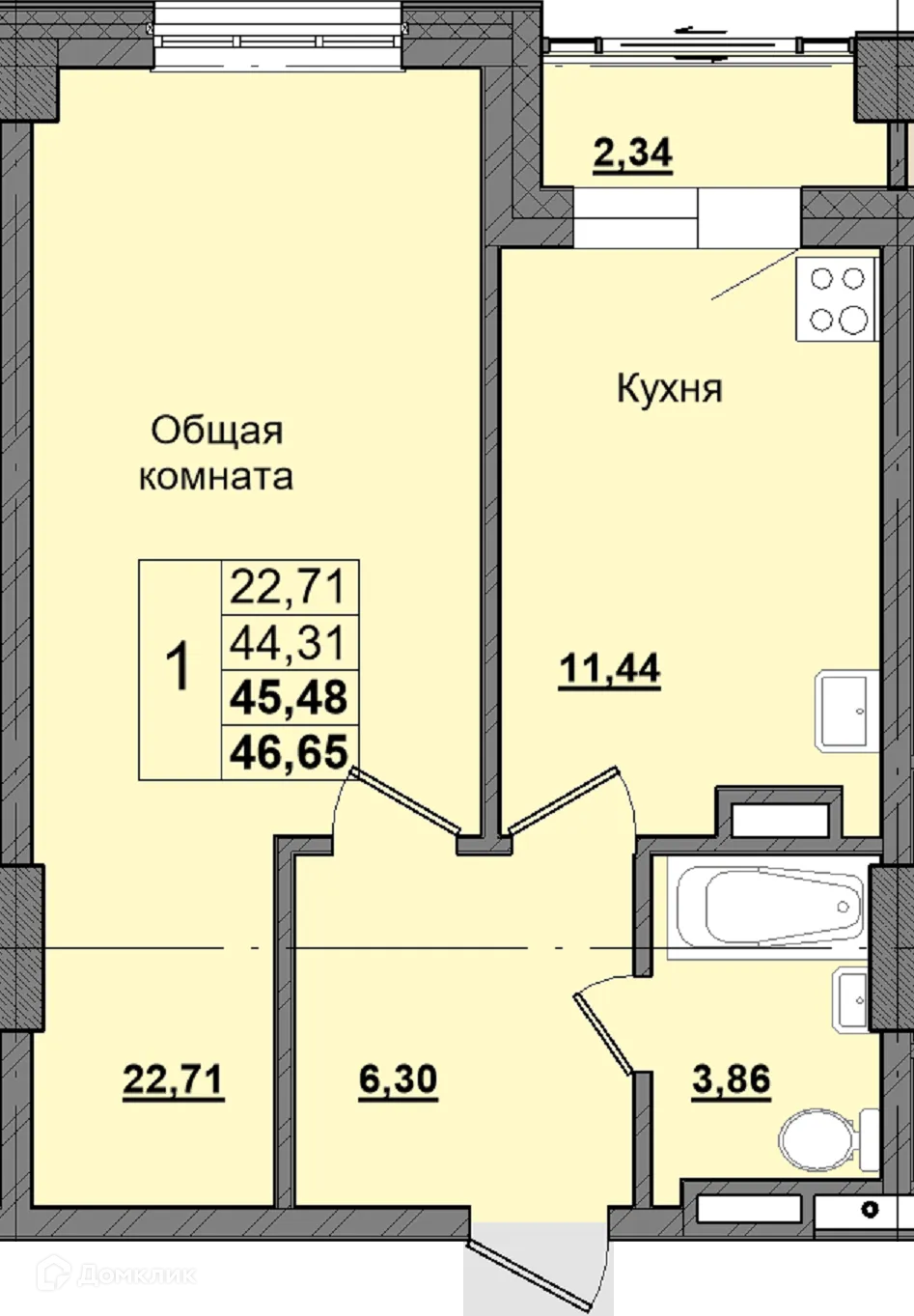 Фото квартиры в ЖК Алгыс