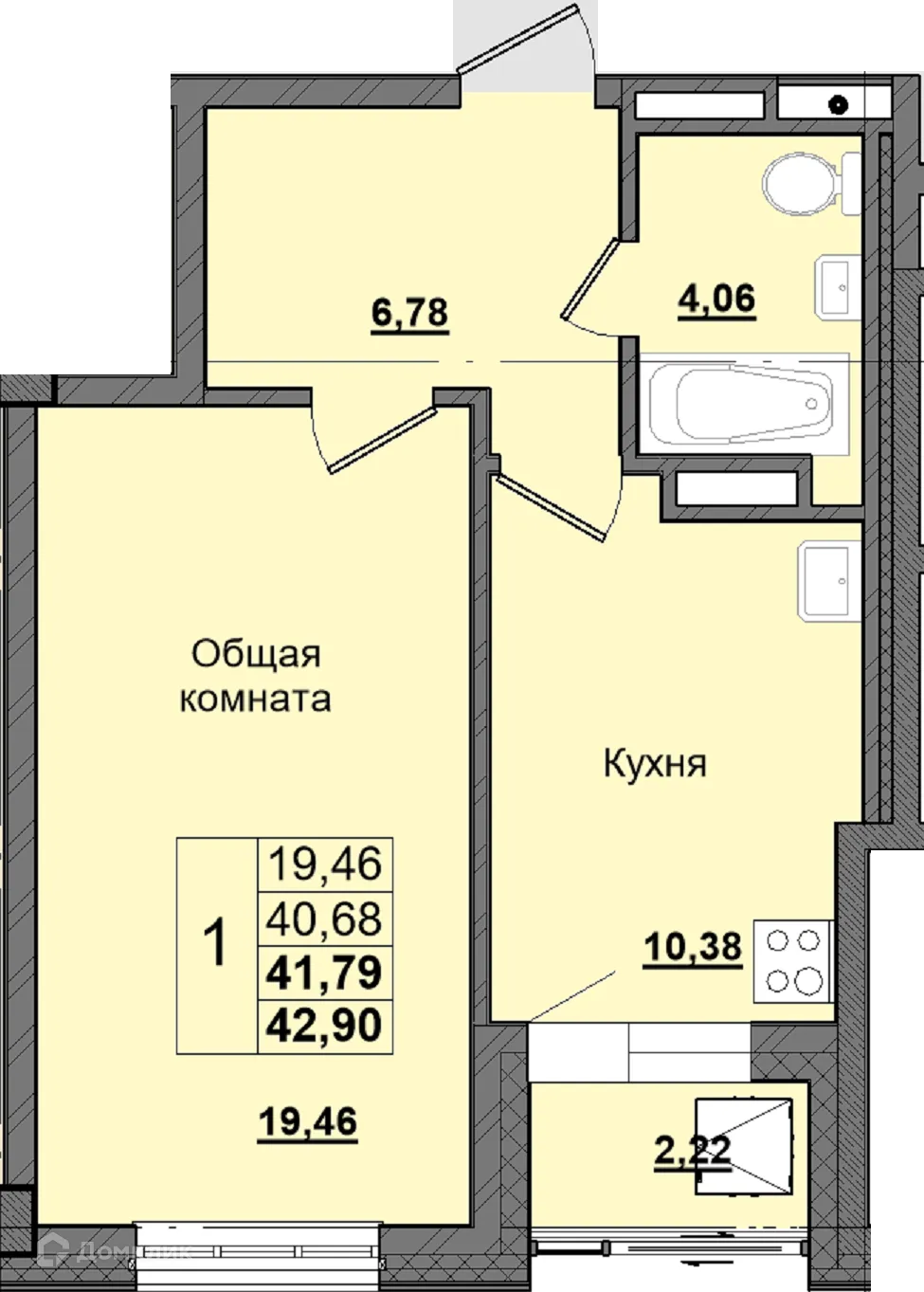 Фото квартиры в ЖК Алгыс
