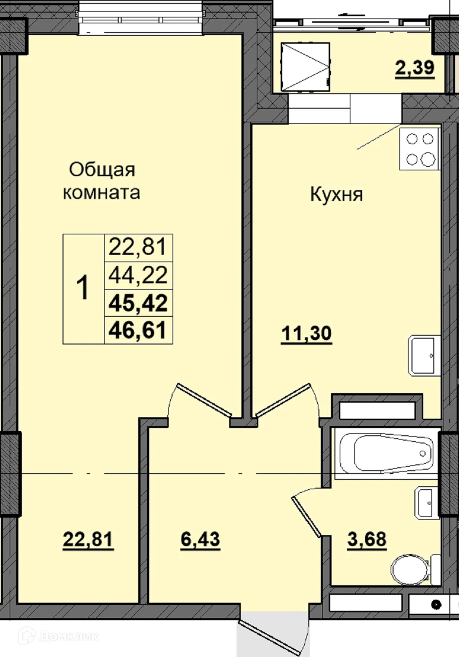 Фото квартиры в ЖК Алгыс
