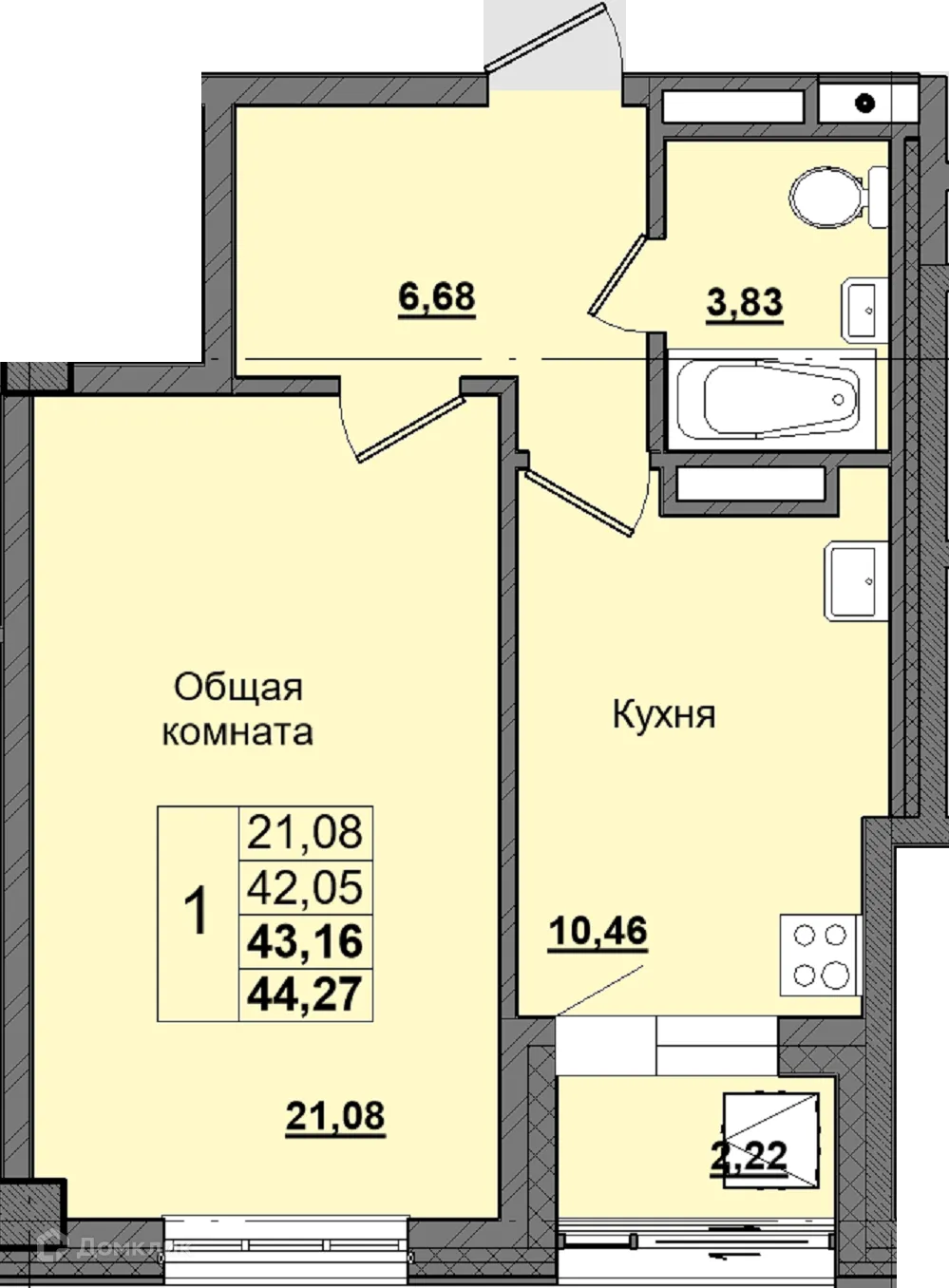 Фото квартиры в ЖК Алгыс