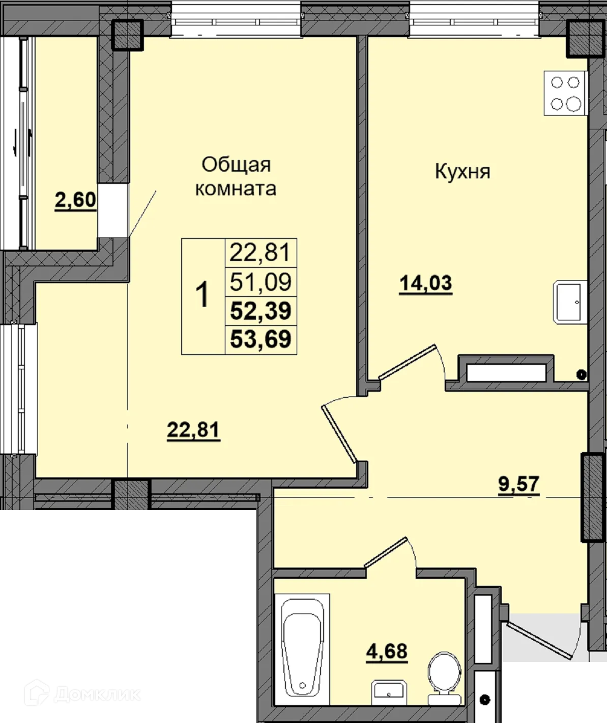 Фото квартиры в ЖК Алгыс