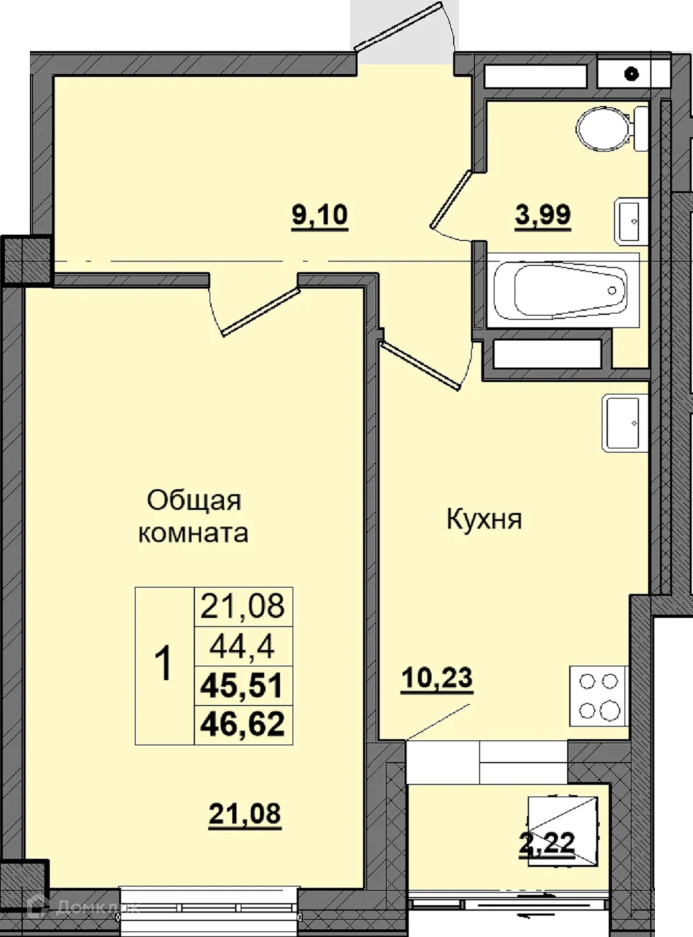 Фото квартиры в ЖК Алгыс