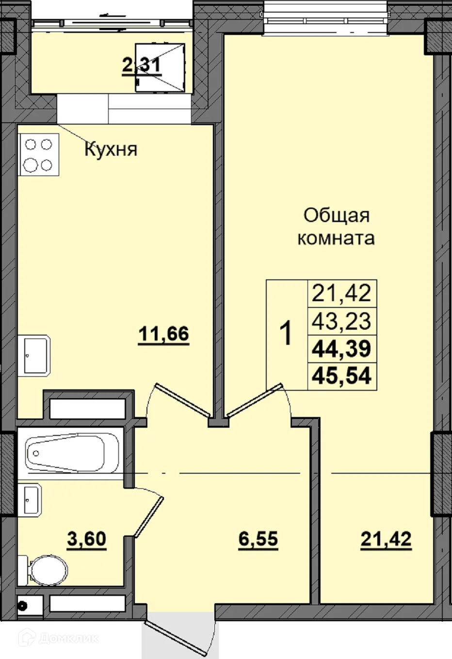 Фото квартиры в ЖК Алгыс