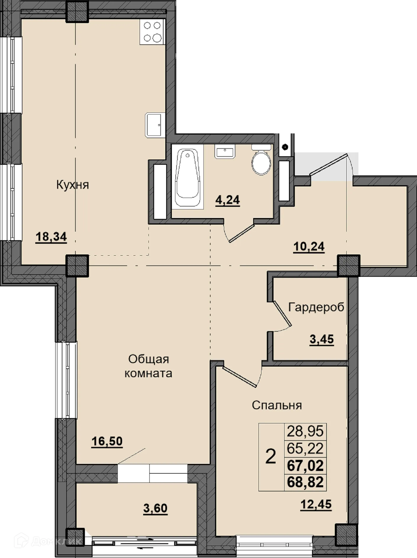 Фото квартиры в ЖК Алгыс