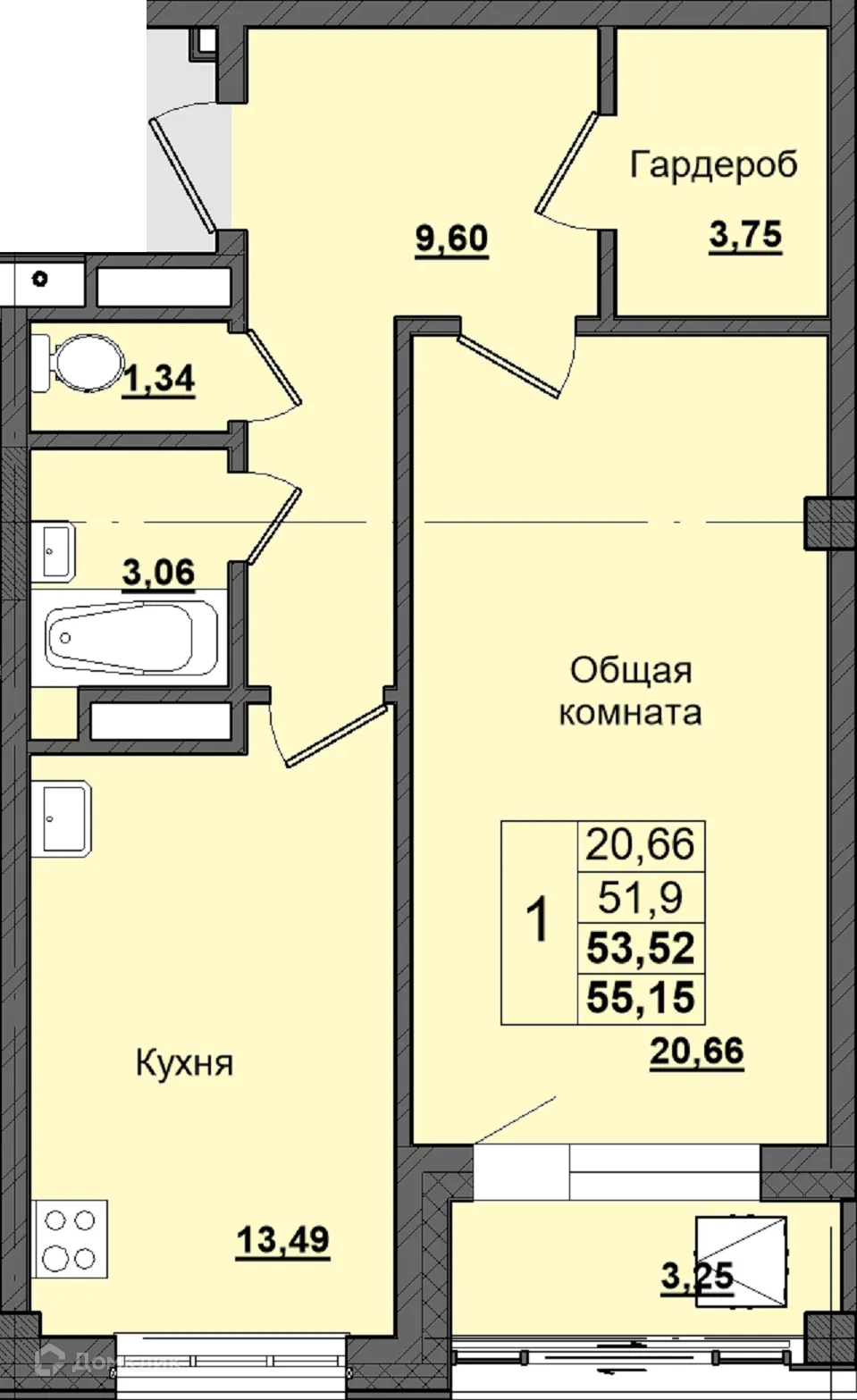 Фото квартиры в ЖК Алгыс