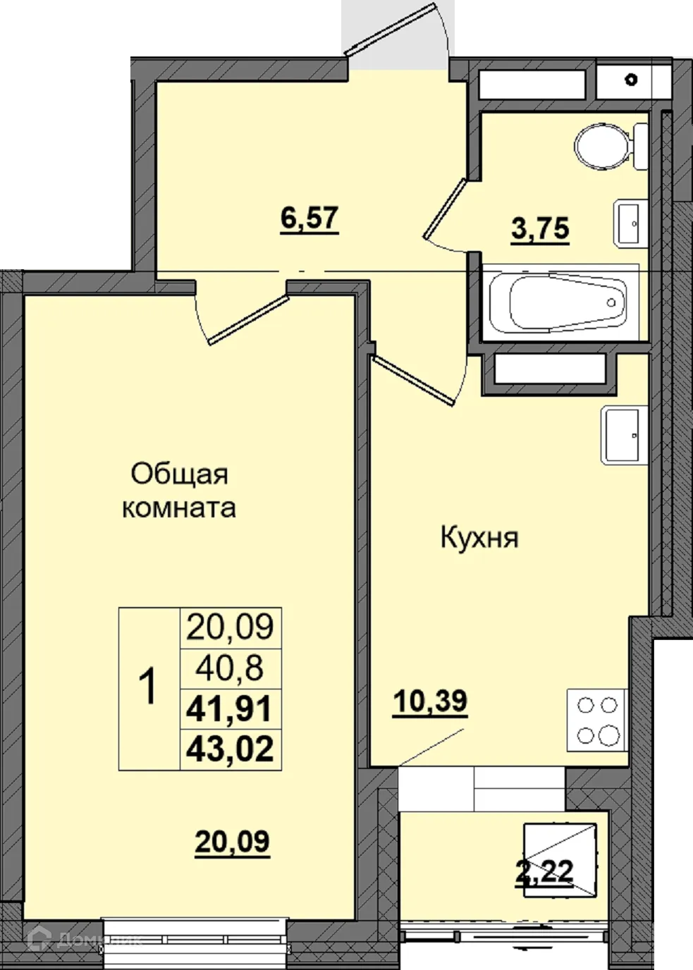 Фото квартиры в ЖК Алгыс