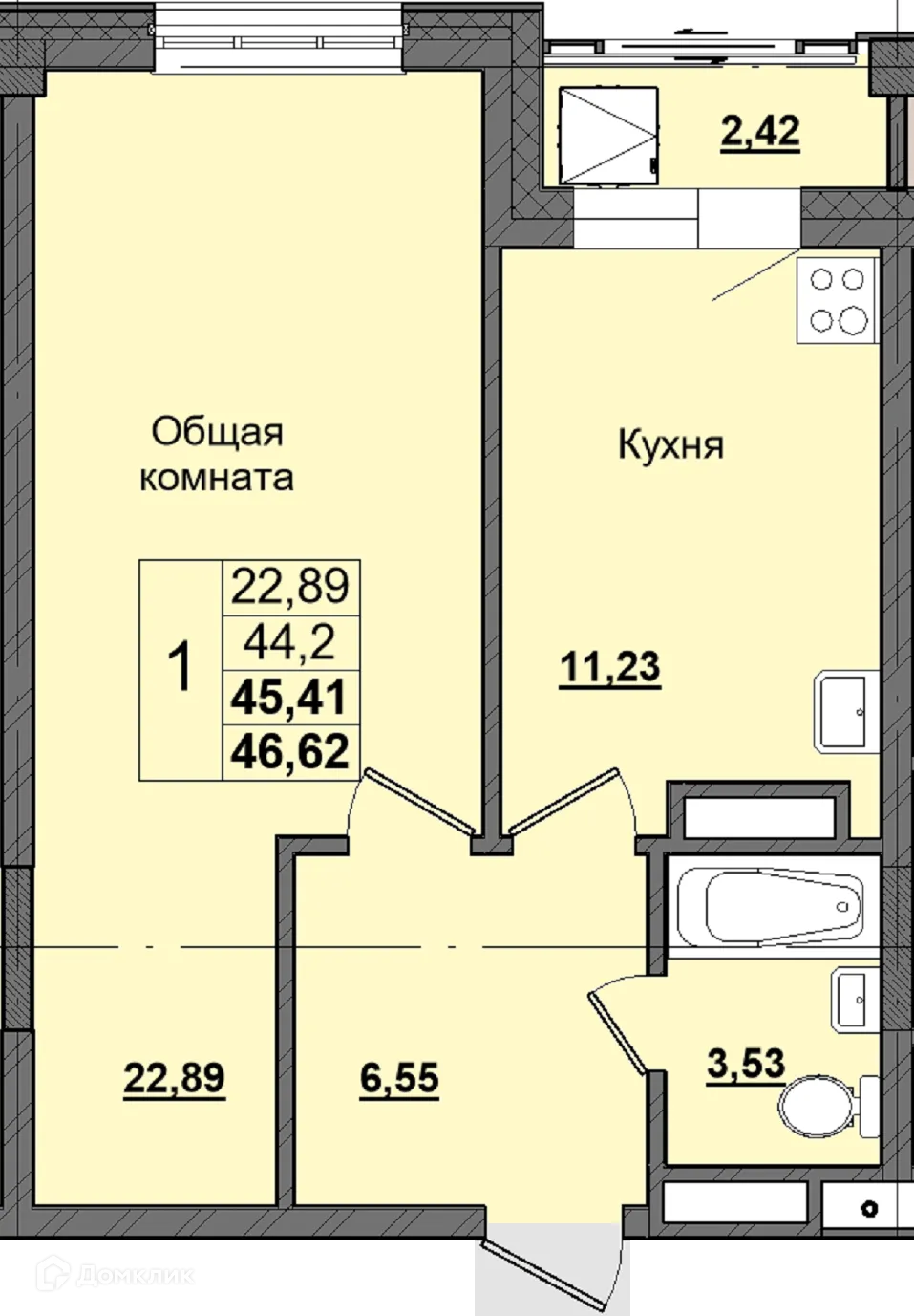 Фото квартиры в ЖК Алгыс