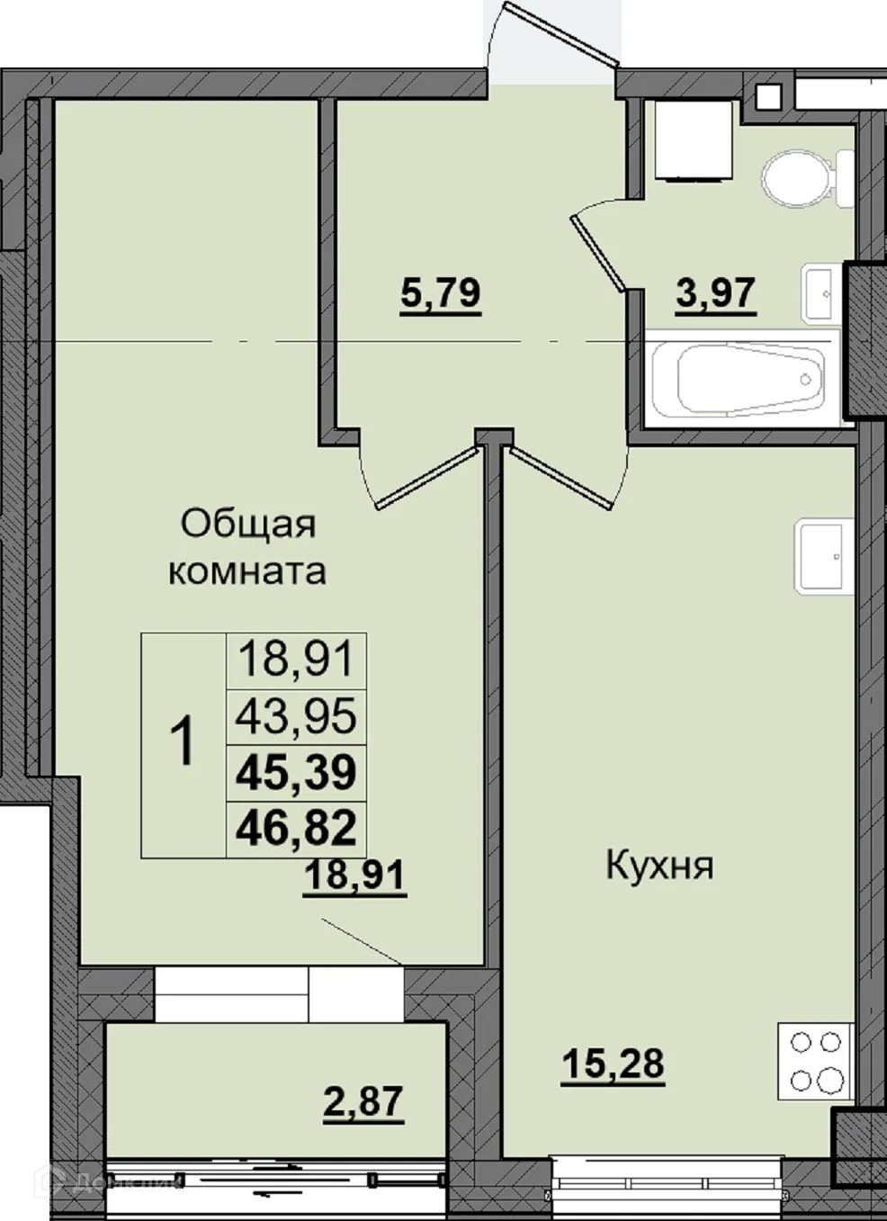 Фото квартиры в ЖК Алгыс