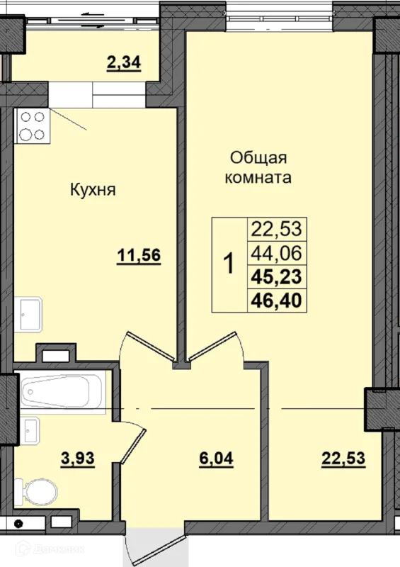 Квартира в ЖК Алгыс