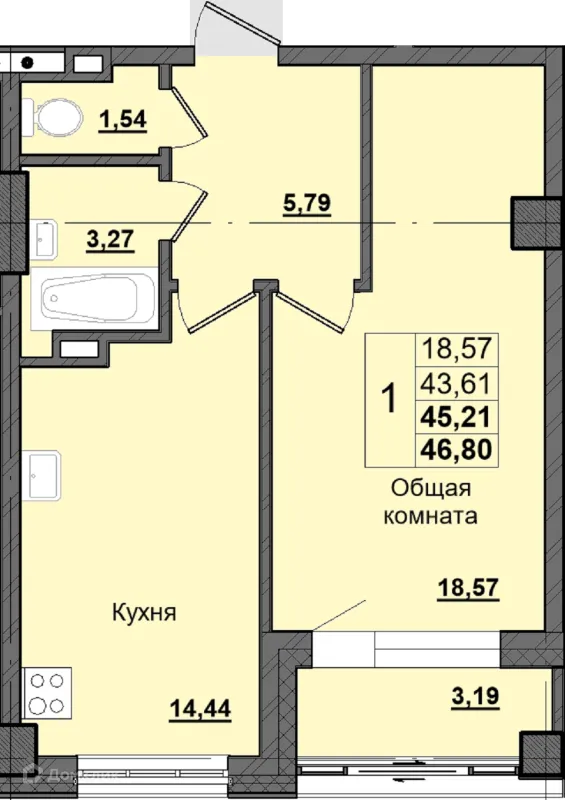 Квартира в ЖК Алгыс