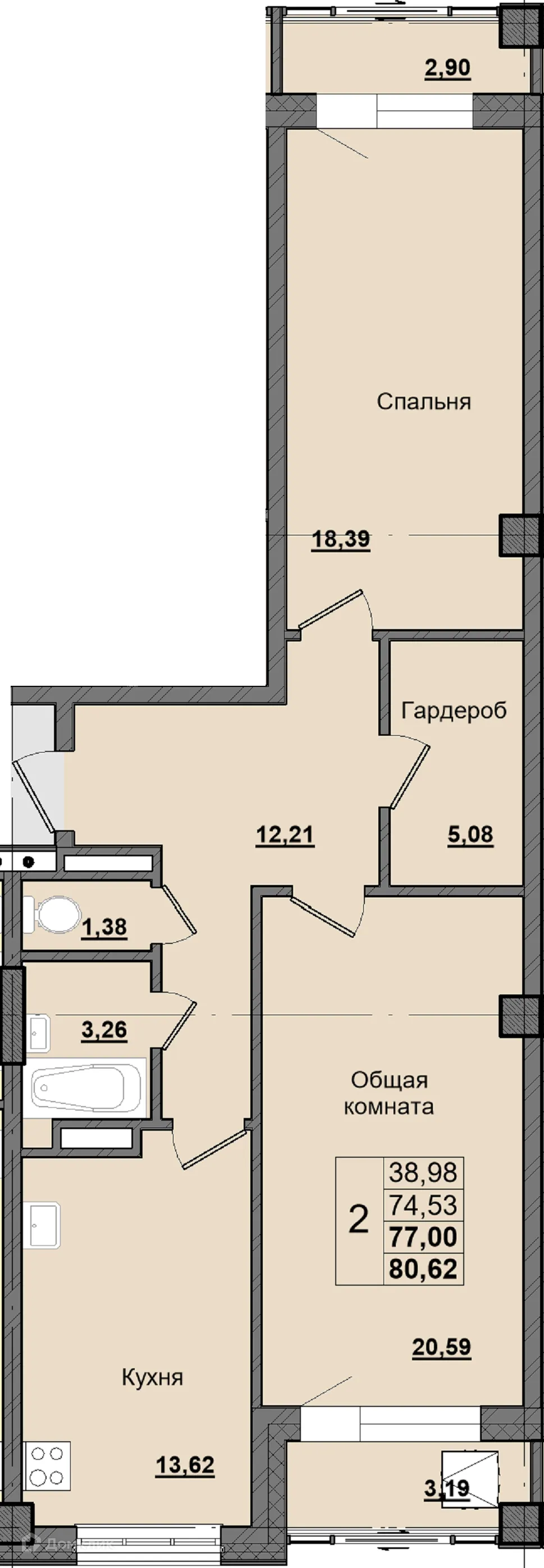 Фото квартиры в ЖК Алгыс