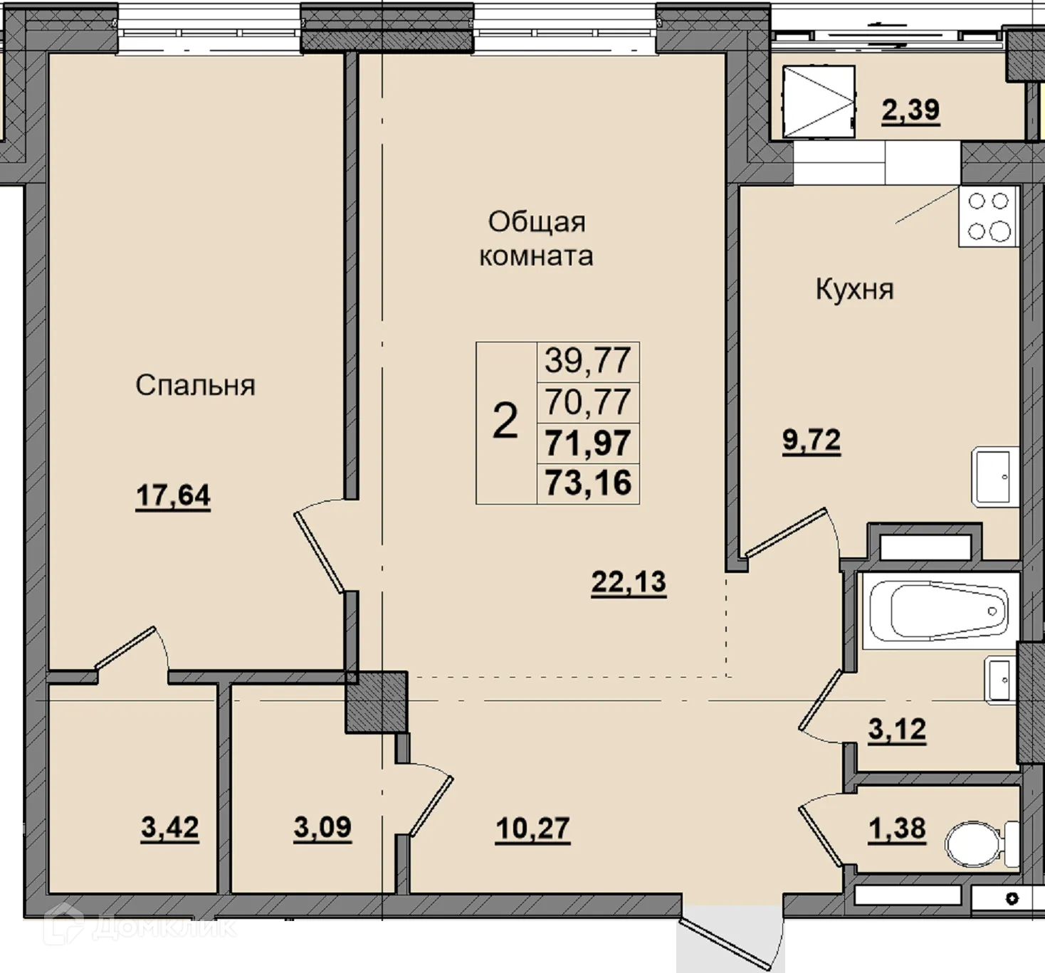 Фото квартиры в ЖК Алгыс