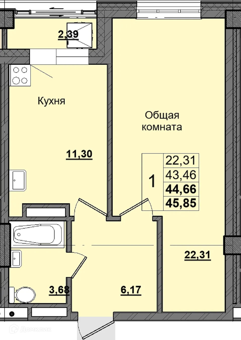 Фото квартиры в ЖК Алгыс