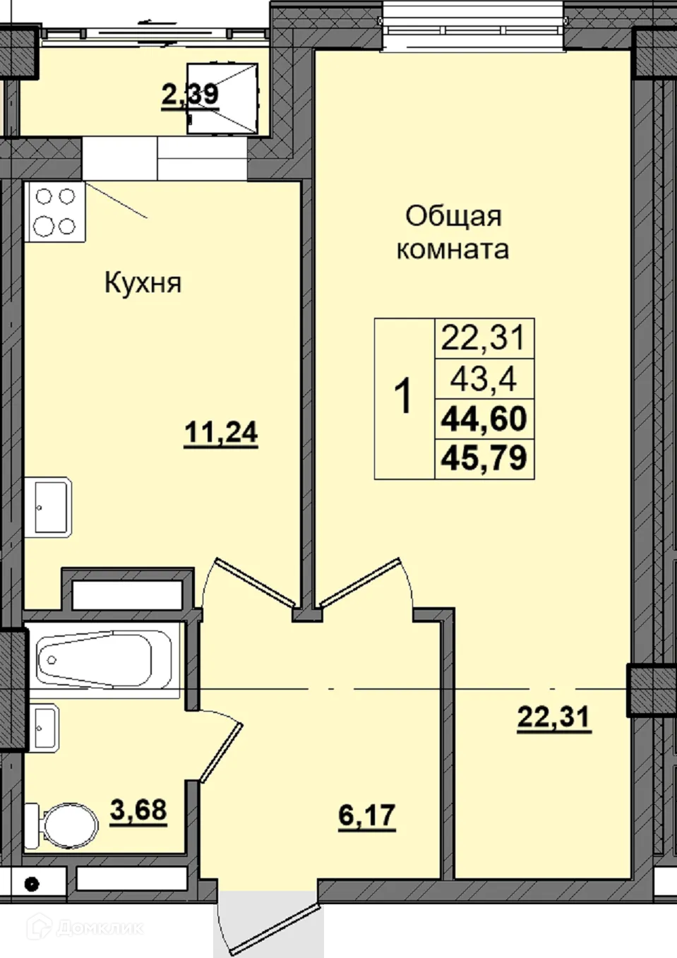Фото квартиры в ЖК Алгыс