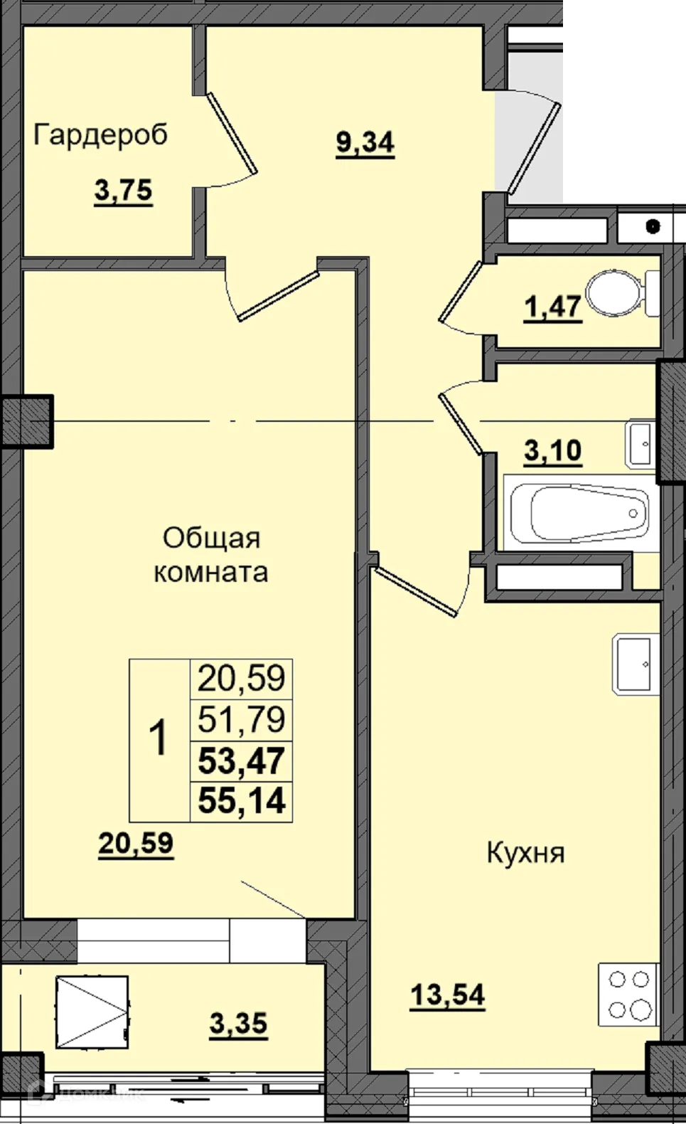 Фото квартиры в ЖК Алгыс