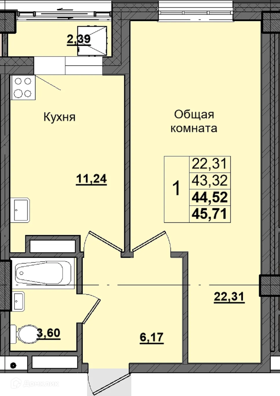 Фото квартиры в ЖК Алгыс